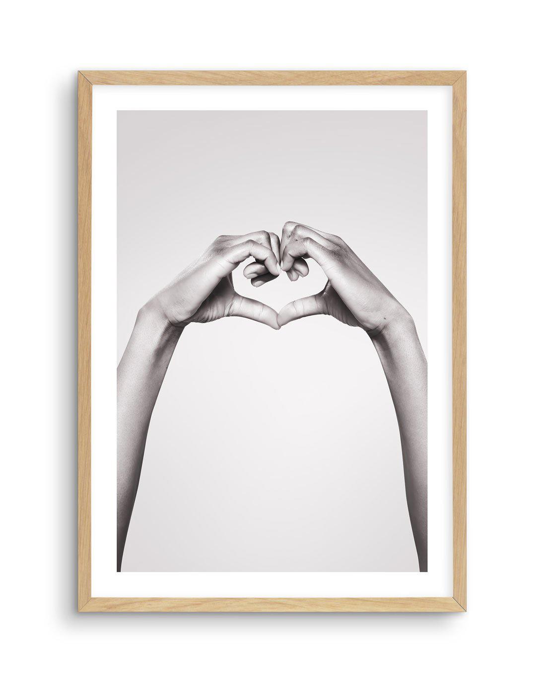 All For Love Art Print-PRINT-Olive et Oriel-Olive et Oriel-A5 | 5.8" x 8.3" | 14.8 x 21cm-Oak-With White Border-Buy-Australian-Art-Prints-Online-with-Olive-et-Oriel-Your-Artwork-Specialists-Austrailia-Decorate-With-Coastal-Photo-Wall-Art-Prints-From-Our-Beach-House-Artwork-Collection-Fine-Poster-and-Framed-Artwork