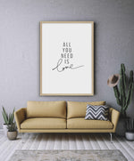 All You Need Is Love Art Print-PRINT-Olive et Oriel-Olive et Oriel-Buy-Australian-Art-Prints-Online-with-Olive-et-Oriel-Your-Artwork-Specialists-Austrailia-Decorate-With-Coastal-Photo-Wall-Art-Prints-From-Our-Beach-House-Artwork-Collection-Fine-Poster-and-Framed-Artwork