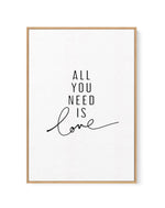 All You Need Is Love | Framed Canvas-CANVAS-You can shop wall art online with Olive et Oriel for everything from abstract art to fun kids wall art. Our beautiful modern art prints and canvas art are available from large canvas prints to wall art paintings and our proudly Australian artwork collection offers only the highest quality framed large wall art and canvas art Australia - You can buy fashion photography prints or Hampton print posters and paintings on canvas from Olive et Oriel and have 