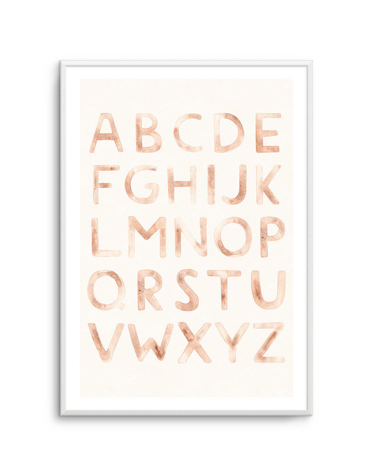 Alphabet Boheme Art Print-PRINT-Olive et Oriel-Olive et Oriel-A5 | 5.8" x 8.3" | 14.8 x 21cm-Unframed Art Print-With White Border-Buy-Australian-Art-Prints-Online-with-Olive-et-Oriel-Your-Artwork-Specialists-Austrailia-Decorate-With-Coastal-Photo-Wall-Art-Prints-From-Our-Beach-House-Artwork-Collection-Fine-Poster-and-Framed-Artwork