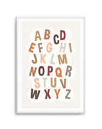 Alphabet Cloud | Neutral Art Print-PRINT-Olive et Oriel-Olive et Oriel-A5 | 5.8" x 8.3" | 14.8 x 21cm-Unframed Art Print-With White Border-Buy-Australian-Art-Prints-Online-with-Olive-et-Oriel-Your-Artwork-Specialists-Austrailia-Decorate-With-Coastal-Photo-Wall-Art-Prints-From-Our-Beach-House-Artwork-Collection-Fine-Poster-and-Framed-Artwork