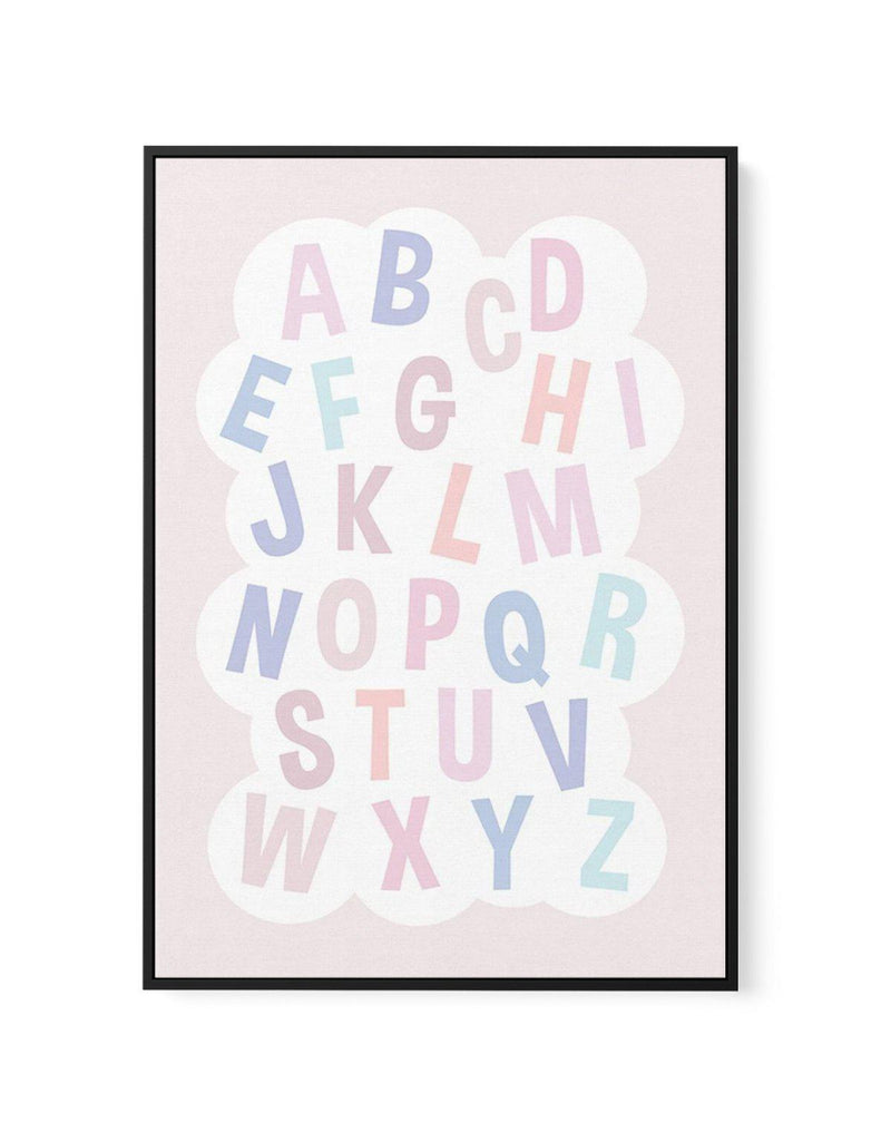 Alphabet Cloud | Pastels | Framed Canvas-CANVAS-You can shop wall art online with Olive et Oriel for everything from abstract art to fun kids wall art. Our beautiful modern art prints and canvas art are available from large canvas prints to wall art paintings and our proudly Australian artwork collection offers only the highest quality framed large wall art and canvas art Australia - You can buy fashion photography prints or Hampton print posters and paintings on canvas from Olive et Oriel and h