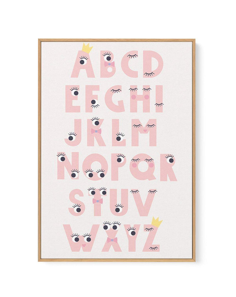 Alphabet Funny Eyes | Framed Canvas-CANVAS-You can shop wall art online with Olive et Oriel for everything from abstract art to fun kids wall art. Our beautiful modern art prints and canvas art are available from large canvas prints to wall art paintings and our proudly Australian artwork collection offers only the highest quality framed large wall art and canvas art Australia - You can buy fashion photography prints or Hampton print posters and paintings on canvas from Olive et Oriel and have t