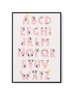 Alphabet Funny Eyes | Framed Canvas-CANVAS-You can shop wall art online with Olive et Oriel for everything from abstract art to fun kids wall art. Our beautiful modern art prints and canvas art are available from large canvas prints to wall art paintings and our proudly Australian artwork collection offers only the highest quality framed large wall art and canvas art Australia - You can buy fashion photography prints or Hampton print posters and paintings on canvas from Olive et Oriel and have t