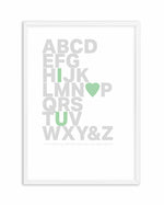 Alphabet Song | 5 Colour Options Art Print-PRINT-Olive et Oriel-Olive et Oriel-A5 | 5.8" x 8.3" | 14.8 x 21cm-White-With White Border-Buy-Australian-Art-Prints-Online-with-Olive-et-Oriel-Your-Artwork-Specialists-Austrailia-Decorate-With-Coastal-Photo-Wall-Art-Prints-From-Our-Beach-House-Artwork-Collection-Fine-Poster-and-Framed-Artwork