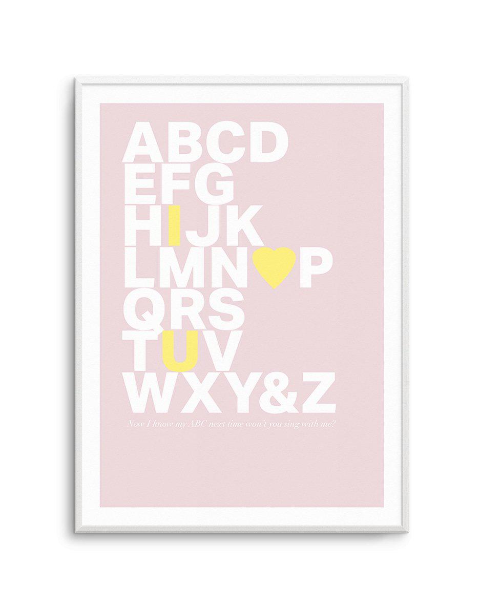 Alphabet Song | 5 Colour Options Art Print-PRINT-Olive et Oriel-Olive et Oriel-Buy-Australian-Art-Prints-Online-with-Olive-et-Oriel-Your-Artwork-Specialists-Austrailia-Decorate-With-Coastal-Photo-Wall-Art-Prints-From-Our-Beach-House-Artwork-Collection-Fine-Poster-and-Framed-Artwork