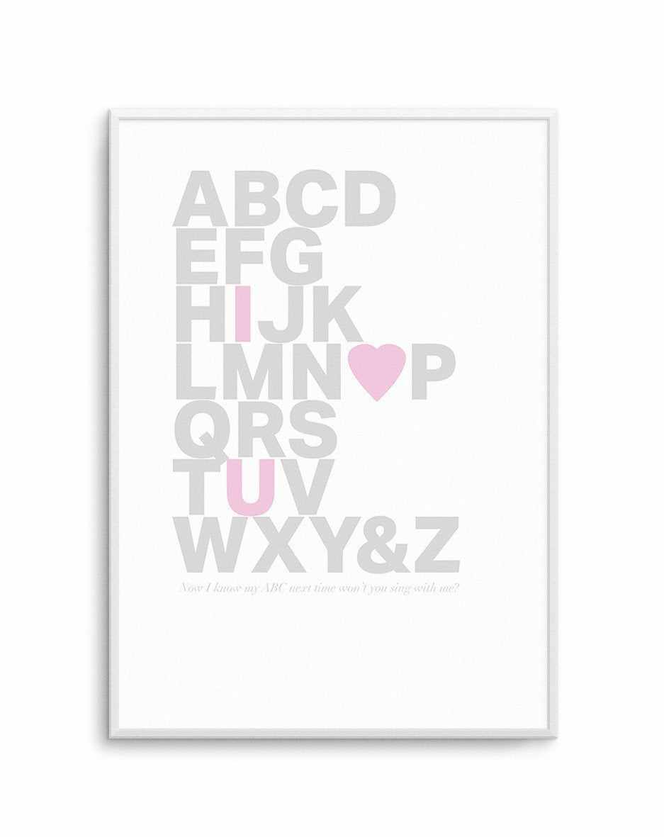 Alphabet Song | 5 Colour Options Art Print-PRINT-Olive et Oriel-Olive et Oriel-Buy-Australian-Art-Prints-Online-with-Olive-et-Oriel-Your-Artwork-Specialists-Austrailia-Decorate-With-Coastal-Photo-Wall-Art-Prints-From-Our-Beach-House-Artwork-Collection-Fine-Poster-and-Framed-Artwork