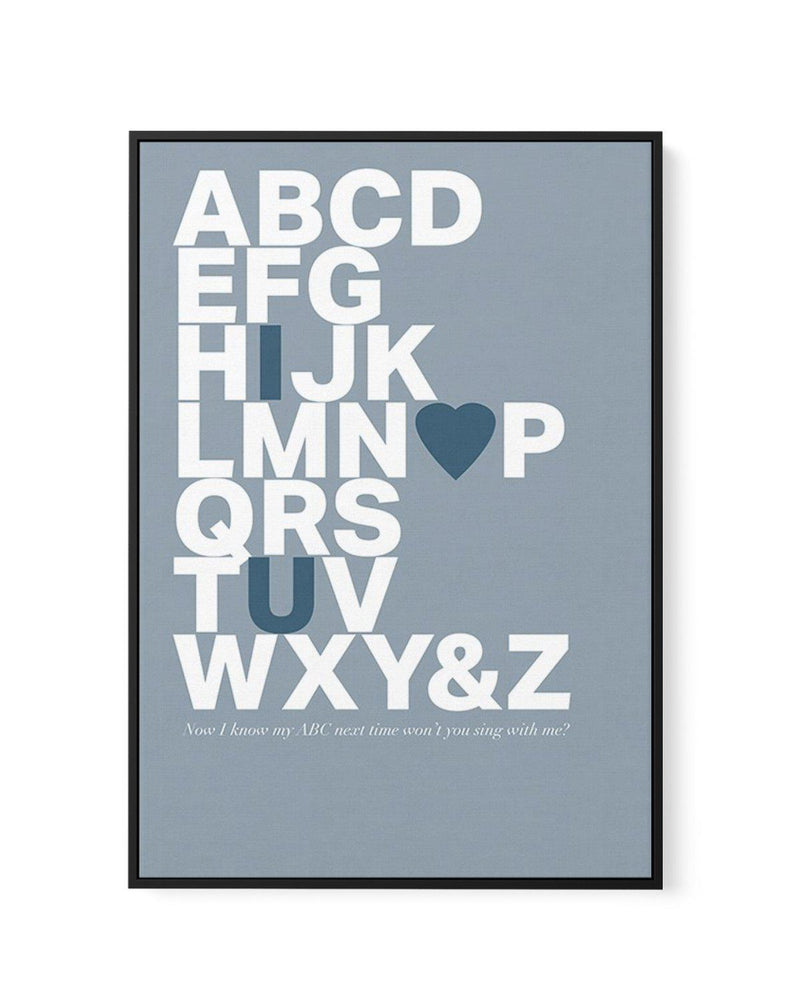 Alphabet Song | 5 Colour Options | Framed Canvas-CANVAS-You can shop wall art online with Olive et Oriel for everything from abstract art to fun kids wall art. Our beautiful modern art prints and canvas art are available from large canvas prints to wall art paintings and our proudly Australian artwork collection offers only the highest quality framed large wall art and canvas art Australia - You can buy fashion photography prints or Hampton print posters and paintings on canvas from Olive et Ori