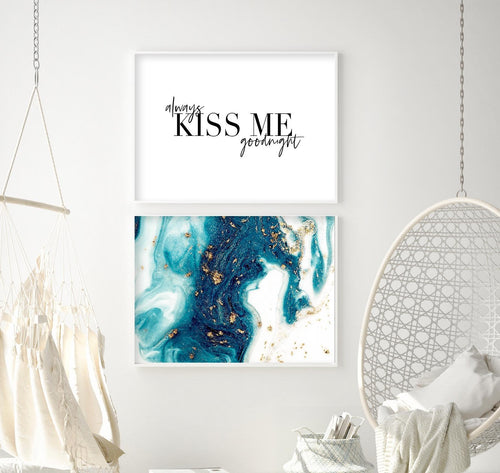 Always Kiss Me Goodnight | LS Art Print-PRINT-Olive et Oriel-Olive et Oriel-Buy-Australian-Art-Prints-Online-with-Olive-et-Oriel-Your-Artwork-Specialists-Austrailia-Decorate-With-Coastal-Photo-Wall-Art-Prints-From-Our-Beach-House-Artwork-Collection-Fine-Poster-and-Framed-Artwork