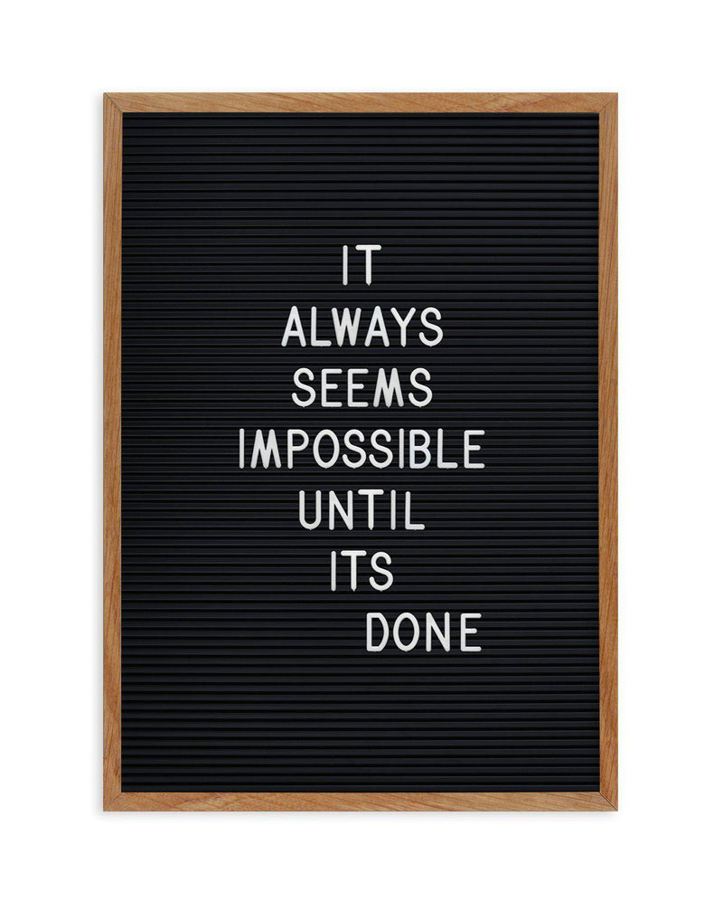 Always Seems Impossible... Art Print-PRINT-Olive et Oriel-Olive et Oriel-50x70 cm | 19.6" x 27.5"-Walnut-With White Border-Buy-Australian-Art-Prints-Online-with-Olive-et-Oriel-Your-Artwork-Specialists-Austrailia-Decorate-With-Coastal-Photo-Wall-Art-Prints-From-Our-Beach-House-Artwork-Collection-Fine-Poster-and-Framed-Artwork