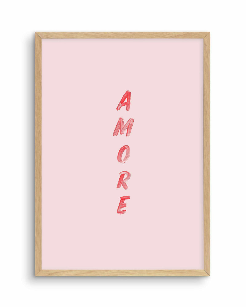 Amore Art Print-PRINT-Olive et Oriel-Olive et Oriel-A5 | 5.8" x 8.3" | 14.8 x 21cm-Oak-With White Border-Buy-Australian-Art-Prints-Online-with-Olive-et-Oriel-Your-Artwork-Specialists-Austrailia-Decorate-With-Coastal-Photo-Wall-Art-Prints-From-Our-Beach-House-Artwork-Collection-Fine-Poster-and-Framed-Artwork