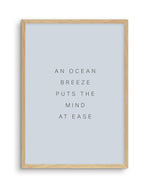 An Ocean Breeze Art Print-PRINT-Olive et Oriel-Olive et Oriel-A5 | 5.8" x 8.3" | 14.8 x 21cm-Oak-With White Border-Buy-Australian-Art-Prints-Online-with-Olive-et-Oriel-Your-Artwork-Specialists-Austrailia-Decorate-With-Coastal-Photo-Wall-Art-Prints-From-Our-Beach-House-Artwork-Collection-Fine-Poster-and-Framed-Artwork