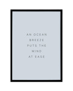 An Ocean Breeze Art Print-PRINT-Olive et Oriel-Olive et Oriel-A5 | 5.8" x 8.3" | 14.8 x 21cm-Black-With White Border-Buy-Australian-Art-Prints-Online-with-Olive-et-Oriel-Your-Artwork-Specialists-Austrailia-Decorate-With-Coastal-Photo-Wall-Art-Prints-From-Our-Beach-House-Artwork-Collection-Fine-Poster-and-Framed-Artwork