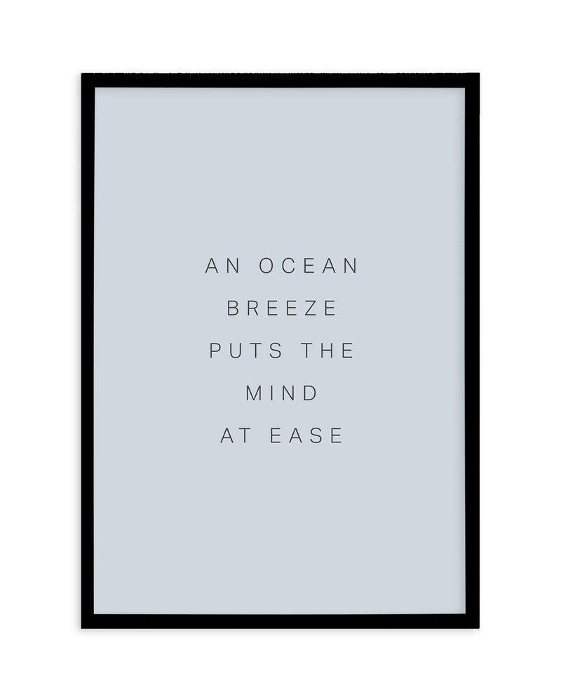An Ocean Breeze Art Print-PRINT-Olive et Oriel-Olive et Oriel-A5 | 5.8" x 8.3" | 14.8 x 21cm-Black-With White Border-Buy-Australian-Art-Prints-Online-with-Olive-et-Oriel-Your-Artwork-Specialists-Austrailia-Decorate-With-Coastal-Photo-Wall-Art-Prints-From-Our-Beach-House-Artwork-Collection-Fine-Poster-and-Framed-Artwork