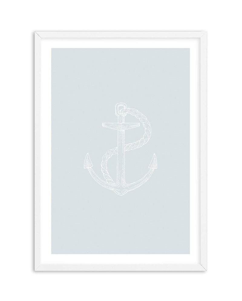 Anchor | 2 Colour Options Art Print-PRINT-Olive et Oriel-Olive et Oriel-A5 | 5.8" x 8.3" | 14.8 x 21cm-White-With White Border-Buy-Australian-Art-Prints-Online-with-Olive-et-Oriel-Your-Artwork-Specialists-Austrailia-Decorate-With-Coastal-Photo-Wall-Art-Prints-From-Our-Beach-House-Artwork-Collection-Fine-Poster-and-Framed-Artwork
