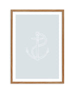 Anchor | 2 Colour Options Art Print-PRINT-Olive et Oriel-Olive et Oriel-50x70 cm | 19.6" x 27.5"-Walnut-With White Border-Buy-Australian-Art-Prints-Online-with-Olive-et-Oriel-Your-Artwork-Specialists-Austrailia-Decorate-With-Coastal-Photo-Wall-Art-Prints-From-Our-Beach-House-Artwork-Collection-Fine-Poster-and-Framed-Artwork