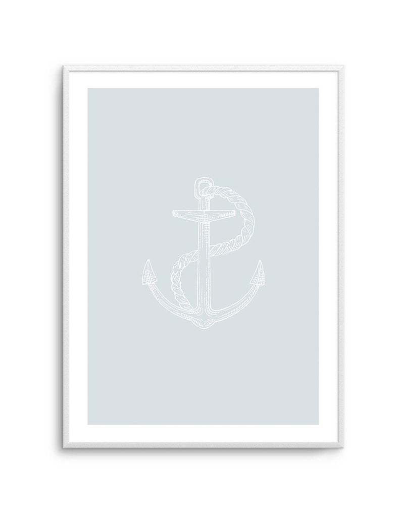 Anchor | 2 Colour Options Art Print-PRINT-Olive et Oriel-Olive et Oriel-A5 | 5.8" x 8.3" | 14.8 x 21cm-Unframed Art Print-With White Border-Buy-Australian-Art-Prints-Online-with-Olive-et-Oriel-Your-Artwork-Specialists-Austrailia-Decorate-With-Coastal-Photo-Wall-Art-Prints-From-Our-Beach-House-Artwork-Collection-Fine-Poster-and-Framed-Artwork