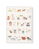 Animal Alphabet | Framed Canvas-CANVAS-You can shop wall art online with Olive et Oriel for everything from abstract art to fun kids wall art. Our beautiful modern art prints and canvas art are available from large canvas prints to wall art paintings and our proudly Australian artwork collection offers only the highest quality framed large wall art and canvas art Australia - You can buy fashion photography prints or Hampton print posters and paintings on canvas from Olive et Oriel and have them 