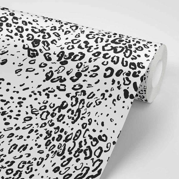 Grey Animal Print Peel and Stick Removable Wallpaper 2304 - Sample 11in x 24in (28x61cm)