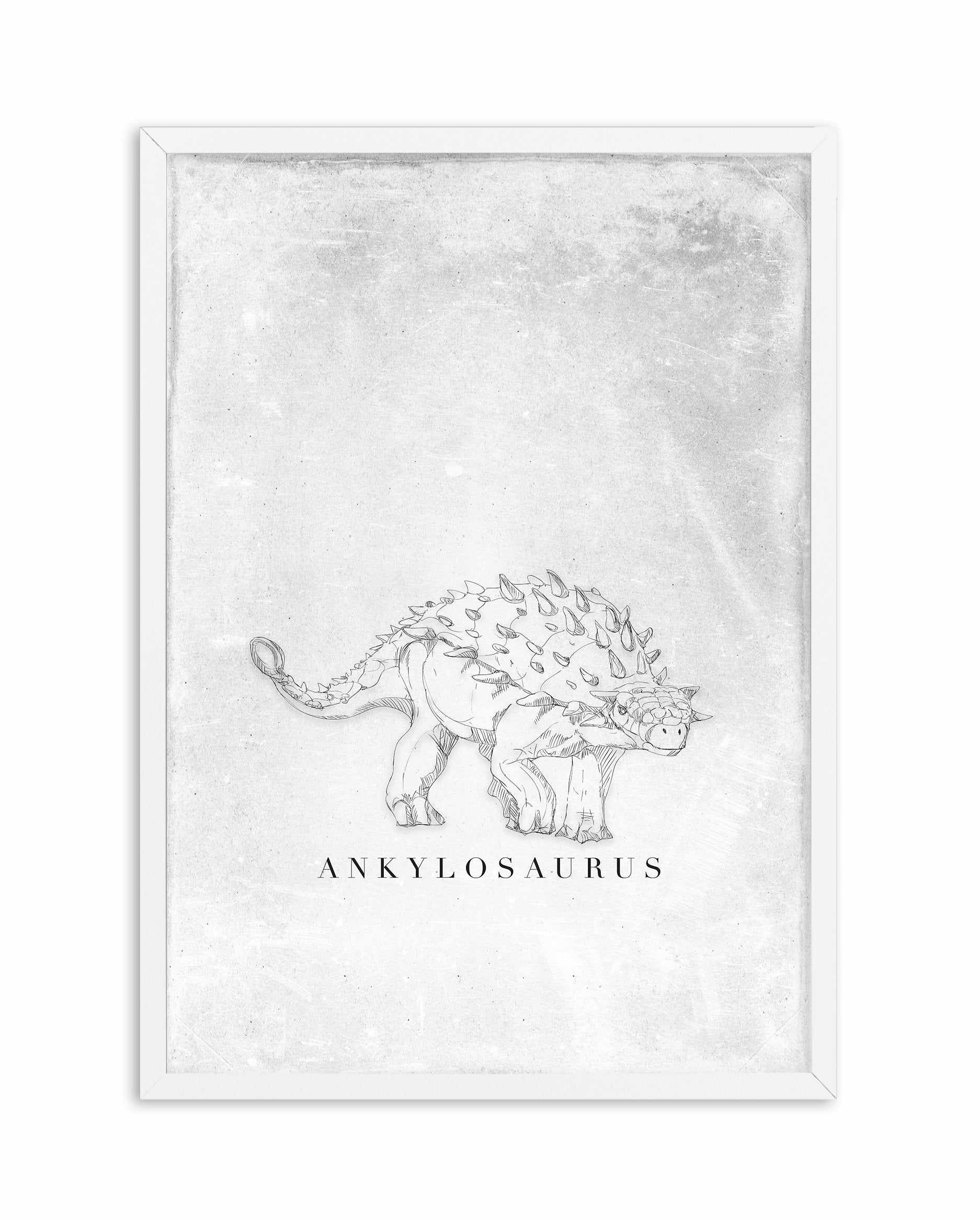 Ankylosaurus PT | Dinosaur Collection Art Print-PRINT-Olive et Oriel-Olive et Oriel-A5 | 5.8" x 8.3" | 14.8 x 21cm-White-With White Border-Buy-Australian-Art-Prints-Online-with-Olive-et-Oriel-Your-Artwork-Specialists-Austrailia-Decorate-With-Coastal-Photo-Wall-Art-Prints-From-Our-Beach-House-Artwork-Collection-Fine-Poster-and-Framed-Artwork