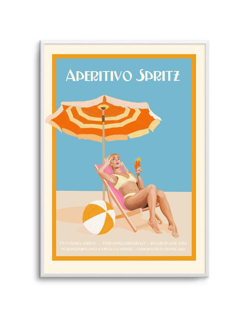 Aperitivo Spritz By Jenny Liz Rome Art Print-PRINT-Olive et Oriel-Olive et Oriel-A5 | 5.8" x 8.3" | 14.8 x 21cm-Unframed Art Print-With White Border-Buy-Australian-Art-Prints-Online-with-Olive-et-Oriel-Your-Artwork-Specialists-Austrailia-Decorate-With-Coastal-Photo-Wall-Art-Prints-From-Our-Beach-House-Artwork-Collection-Fine-Poster-and-Framed-Artwork