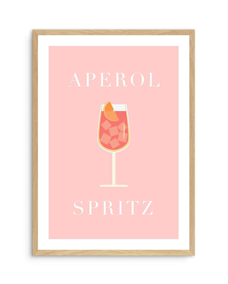 Aperol Spritz Art Print-PRINT-Olive et Oriel-Olive et Oriel-A5 | 5.8" x 8.3" | 14.8 x 21cm-Oak-With White Border-Buy-Australian-Art-Prints-Online-with-Olive-et-Oriel-Your-Artwork-Specialists-Austrailia-Decorate-With-Coastal-Photo-Wall-Art-Prints-From-Our-Beach-House-Artwork-Collection-Fine-Poster-and-Framed-Artwork