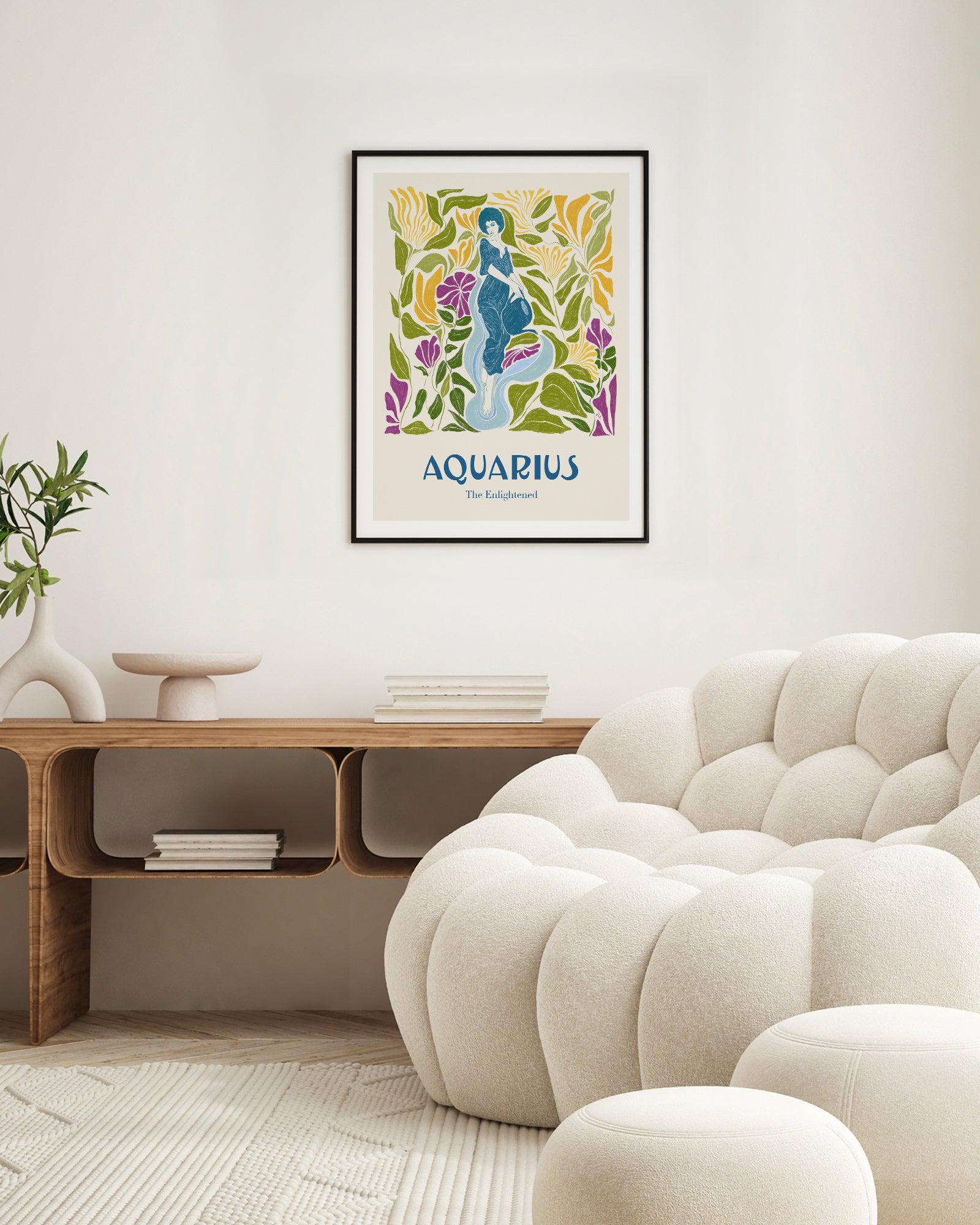 Aquarius By Jenny Liz Rome Art Print-PRINT-Olive et Oriel-Olive et Oriel-Buy-Australian-Art-Prints-Online-with-Olive-et-Oriel-Your-Artwork-Specialists-Austrailia-Decorate-With-Coastal-Photo-Wall-Art-Prints-From-Our-Beach-House-Artwork-Collection-Fine-Poster-and-Framed-Artwork