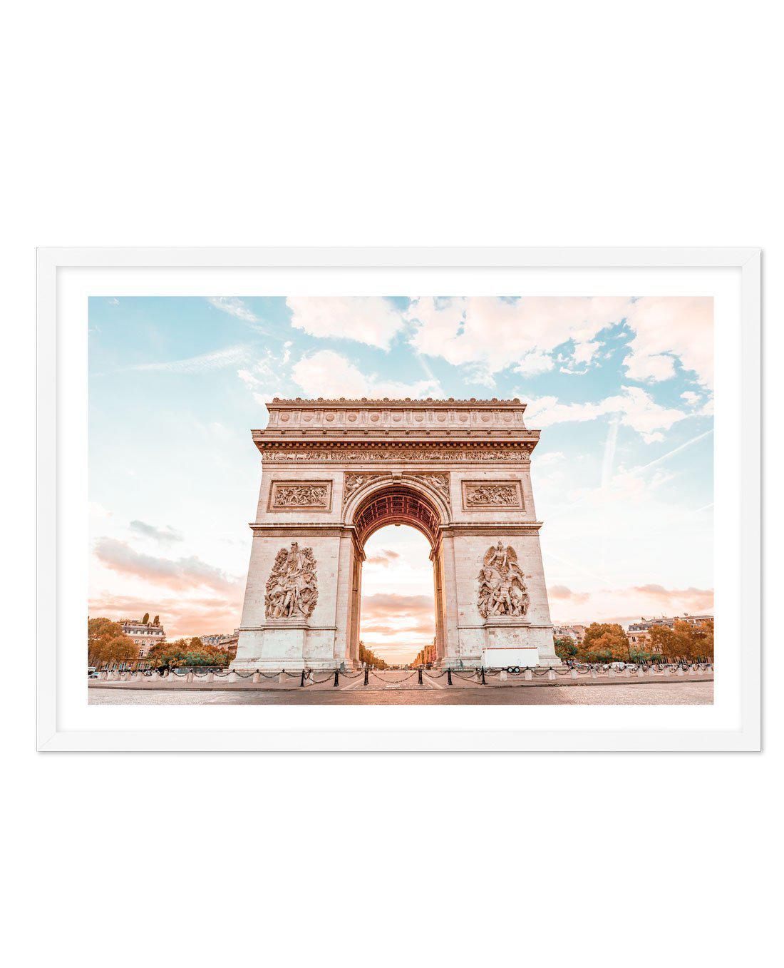 Arc De Triomphe, Champs-Elysees | Paris Art Print-PRINT-Olive et Oriel-Olive et Oriel-A5 | 5.8" x 8.3" | 14.8 x 21cm-White-With White Border-Buy-Australian-Art-Prints-Online-with-Olive-et-Oriel-Your-Artwork-Specialists-Austrailia-Decorate-With-Coastal-Photo-Wall-Art-Prints-From-Our-Beach-House-Artwork-Collection-Fine-Poster-and-Framed-Artwork