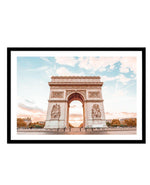 Arc De Triomphe, Champs-Elysees | Paris Art Print-PRINT-Olive et Oriel-Olive et Oriel-A5 | 5.8" x 8.3" | 14.8 x 21cm-Black-With White Border-Buy-Australian-Art-Prints-Online-with-Olive-et-Oriel-Your-Artwork-Specialists-Austrailia-Decorate-With-Coastal-Photo-Wall-Art-Prints-From-Our-Beach-House-Artwork-Collection-Fine-Poster-and-Framed-Artwork