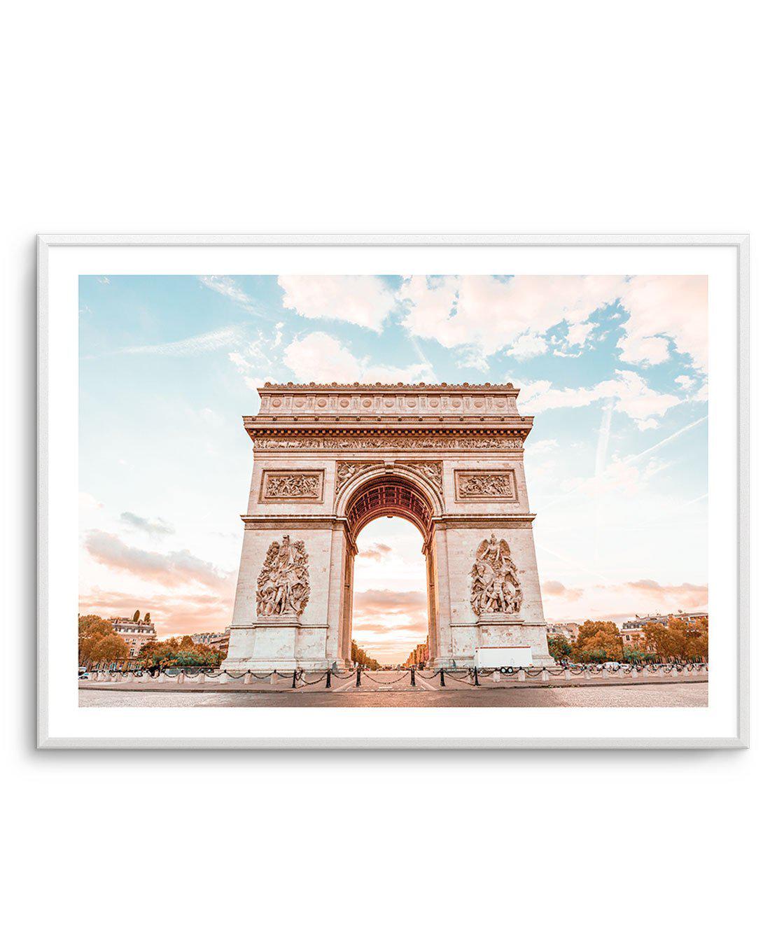 Arc De Triomphe, Champs-Elysees | Paris Art Print-PRINT-Olive et Oriel-Olive et Oriel-A5 | 5.8" x 8.3" | 14.8 x 21cm-Unframed Art Print-With White Border-Buy-Australian-Art-Prints-Online-with-Olive-et-Oriel-Your-Artwork-Specialists-Austrailia-Decorate-With-Coastal-Photo-Wall-Art-Prints-From-Our-Beach-House-Artwork-Collection-Fine-Poster-and-Framed-Artwork