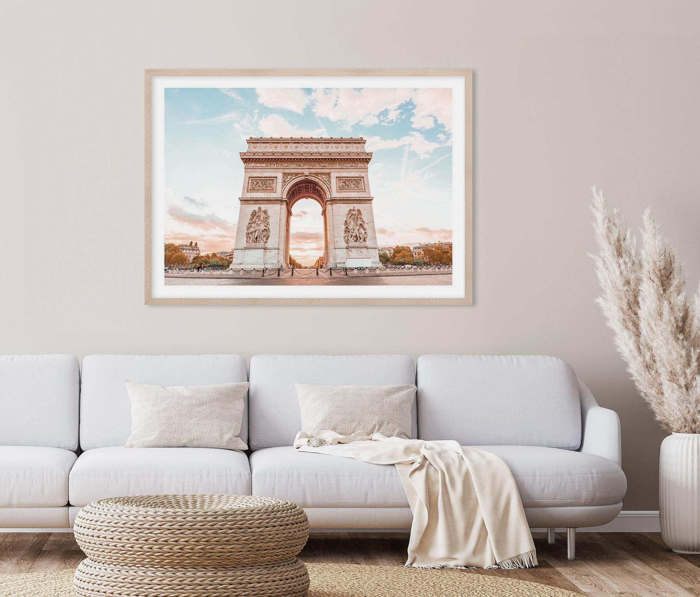 Poster – Triomphe, Paris Oriel or et Print Olive Arc Architectual De | Champs-Elysees SHOP Art Wall