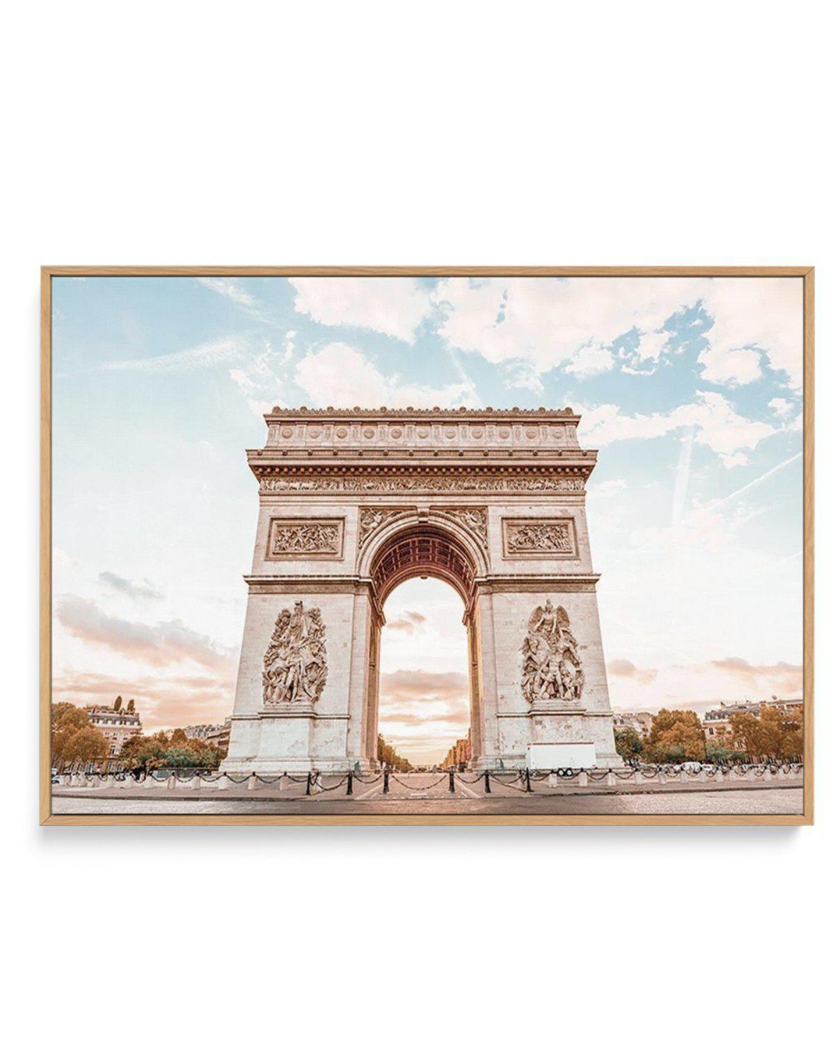 Arc De Triomphe, Champs-Elysees | Paris | Framed Canvas-CANVAS-You can shop wall art online with Olive et Oriel for everything from abstract art to fun kids wall art. Our beautiful modern art prints and canvas art are available from large canvas prints to wall art paintings and our proudly Australian artwork collection offers only the highest quality framed large wall art and canvas art Australia - You can buy fashion photography prints or Hampton print posters and paintings on canvas from Olive