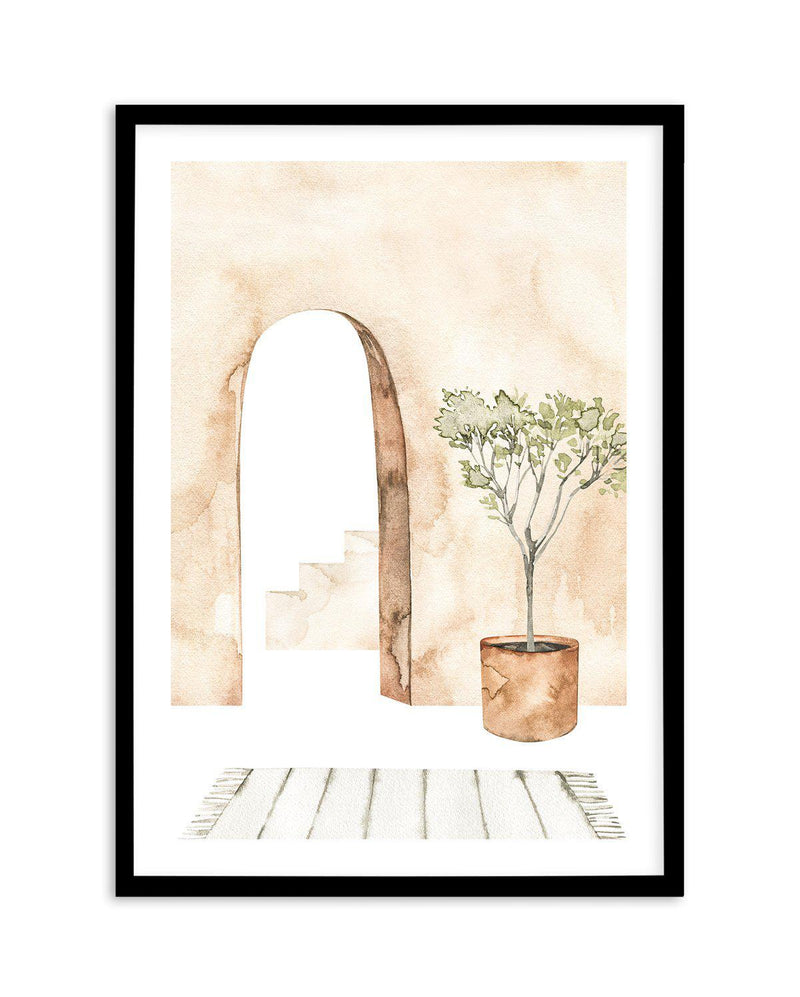 Arched Home Art Print-PRINT-Olive et Oriel-Olive et Oriel-A4 | 8.3" x 11.7" | 21 x 29.7cm-Black-With White Border-Buy-Australian-Art-Prints-Online-with-Olive-et-Oriel-Your-Artwork-Specialists-Austrailia-Decorate-With-Coastal-Photo-Wall-Art-Prints-From-Our-Beach-House-Artwork-Collection-Fine-Poster-and-Framed-Artwork
