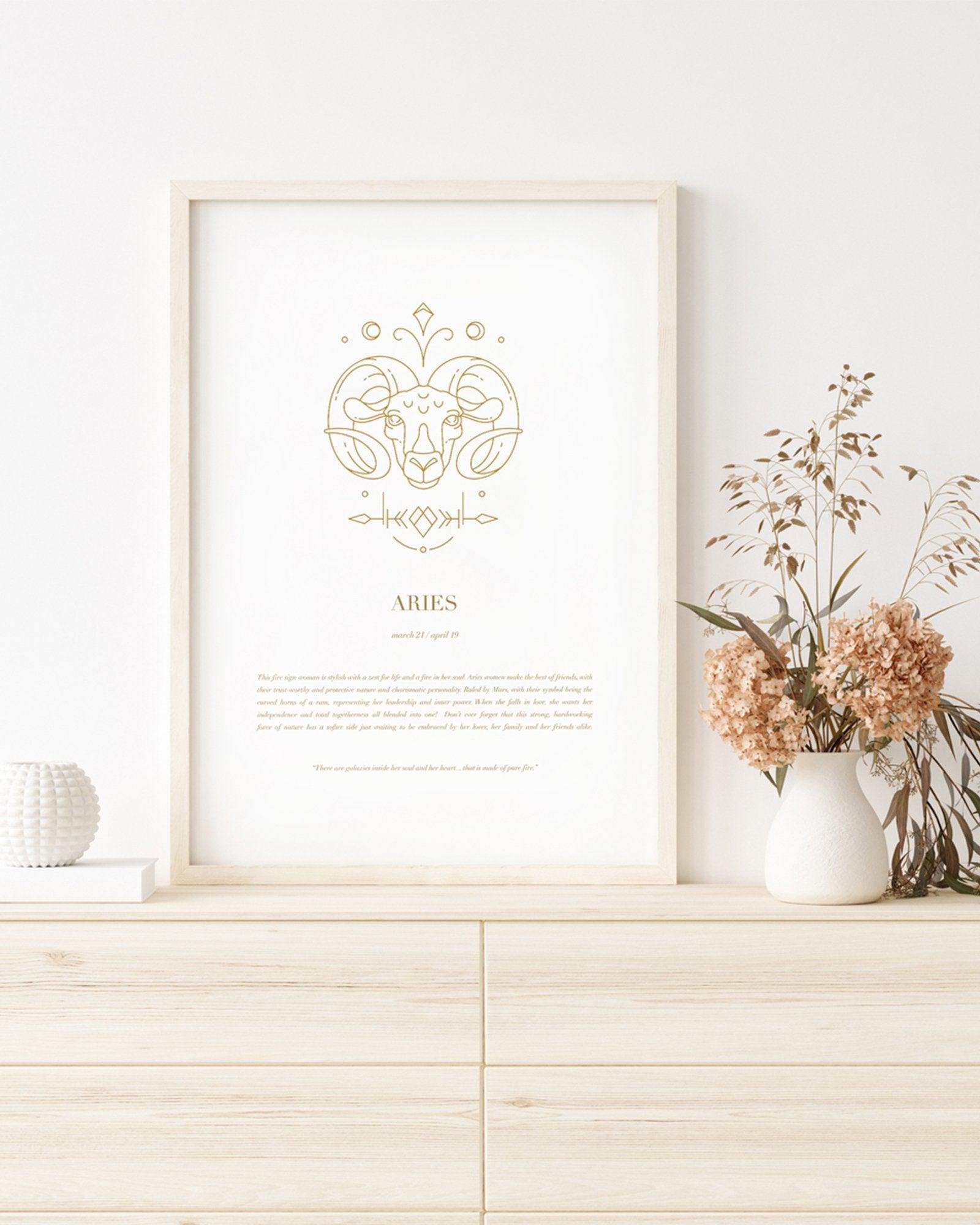 Aries | Celestial Zodiac Art Print-PRINT-Olive et Oriel-Olive et Oriel-Buy-Australian-Art-Prints-Online-with-Olive-et-Oriel-Your-Artwork-Specialists-Austrailia-Decorate-With-Coastal-Photo-Wall-Art-Prints-From-Our-Beach-House-Artwork-Collection-Fine-Poster-and-Framed-Artwork