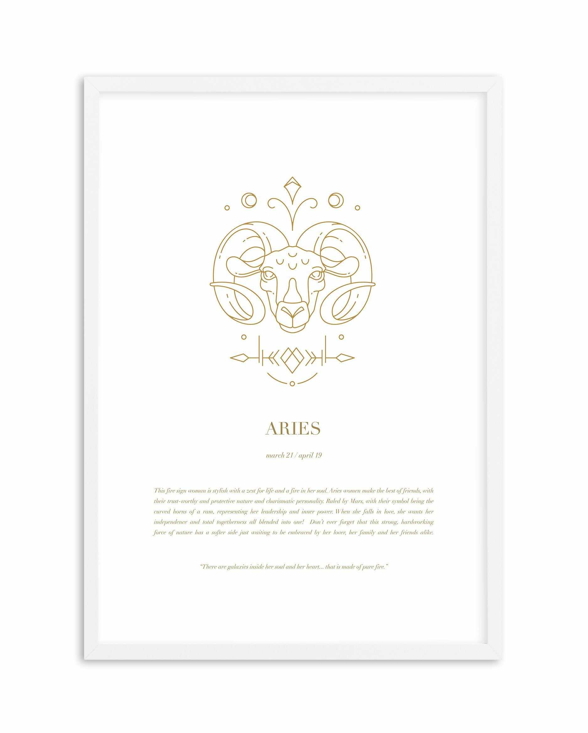 Aries | Celestial Zodiac Art Print-PRINT-Olive et Oriel-Olive et Oriel-A4 | 8.3" x 11.7" | 21 x 29.7cm-White-With White Border-Buy-Australian-Art-Prints-Online-with-Olive-et-Oriel-Your-Artwork-Specialists-Austrailia-Decorate-With-Coastal-Photo-Wall-Art-Prints-From-Our-Beach-House-Artwork-Collection-Fine-Poster-and-Framed-Artwork