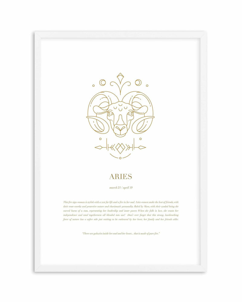 Aries | Celestial Zodiac Art Print-PRINT-Olive et Oriel-Olive et Oriel-A4 | 8.3" x 11.7" | 21 x 29.7cm-White-With White Border-Buy-Australian-Art-Prints-Online-with-Olive-et-Oriel-Your-Artwork-Specialists-Austrailia-Decorate-With-Coastal-Photo-Wall-Art-Prints-From-Our-Beach-House-Artwork-Collection-Fine-Poster-and-Framed-Artwork
