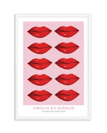 Amour et Bisous Art Print-PRINT-Olive et Oriel-Olive et Oriel-A5 | 5.8" x 8.3" | 14.8 x 21cm-White-With White Border-Buy-Australian-Art-Prints-Online-with-Olive-et-Oriel-Your-Artwork-Specialists-Austrailia-Decorate-With-Coastal-Photo-Wall-Art-Prints-From-Our-Beach-House-Artwork-Collection-Fine-Poster-and-Framed-Artwork