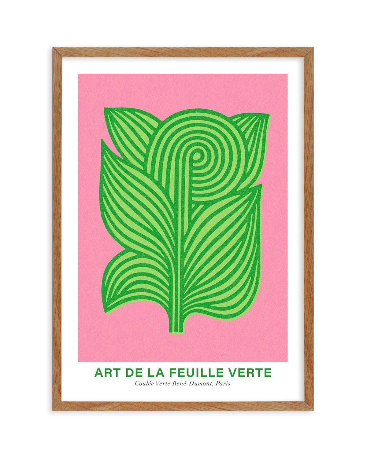 Art De La Feuille Verte Art Print-PRINT-Olive et Oriel-Olive et Oriel-Buy-Australian-Art-Prints-Online-with-Olive-et-Oriel-Your-Artwork-Specialists-Austrailia-Decorate-With-Coastal-Photo-Wall-Art-Prints-From-Our-Beach-House-Artwork-Collection-Fine-Poster-and-Framed-Artwork