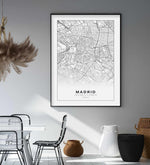 Line Art Map Of Madrid Art Print-PRINT-Olive et Oriel-Olive et Oriel-Buy-Australian-Art-Prints-Online-with-Olive-et-Oriel-Your-Artwork-Specialists-Austrailia-Decorate-With-Coastal-Photo-Wall-Art-Prints-From-Our-Beach-House-Artwork-Collection-Fine-Poster-and-Framed-Artwork