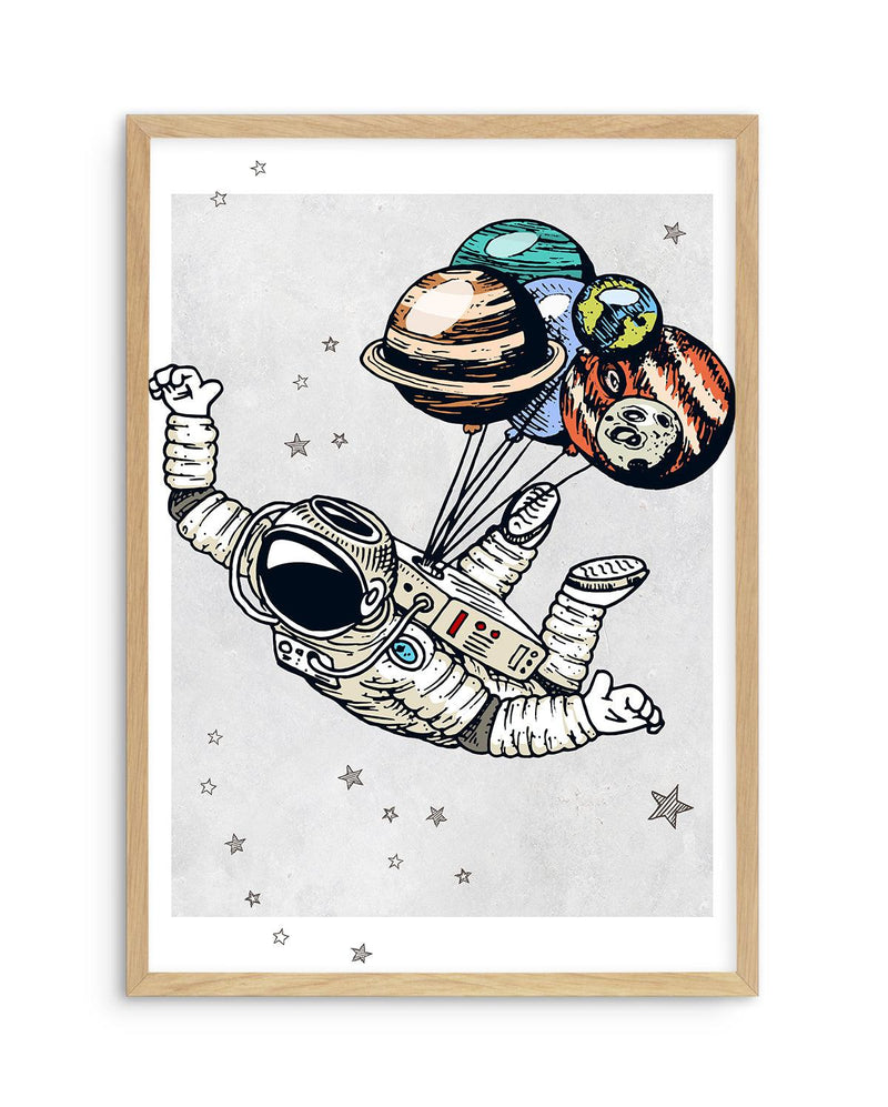 Astro Party III Art Print-PRINT-Olive et Oriel-Olive et Oriel-A5 | 5.8" x 8.3" | 14.8 x 21cm-Oak-With White Border-Buy-Australian-Art-Prints-Online-with-Olive-et-Oriel-Your-Artwork-Specialists-Austrailia-Decorate-With-Coastal-Photo-Wall-Art-Prints-From-Our-Beach-House-Artwork-Collection-Fine-Poster-and-Framed-Artwork