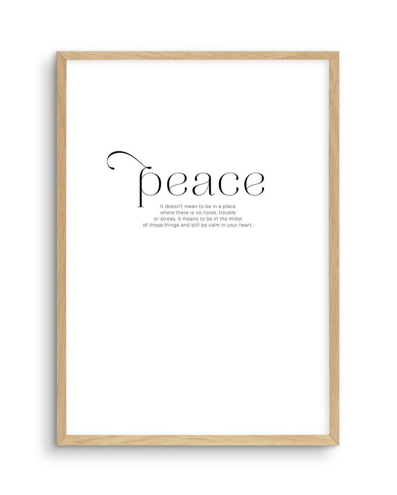 At Peace Art Print-PRINT-Olive et Oriel-Olive et Oriel-A4 | 8.3" x 11.7" | 21 x 29.7cm-Oak-With White Border-Buy-Australian-Art-Prints-Online-with-Olive-et-Oriel-Your-Artwork-Specialists-Austrailia-Decorate-With-Coastal-Photo-Wall-Art-Prints-From-Our-Beach-House-Artwork-Collection-Fine-Poster-and-Framed-Artwork