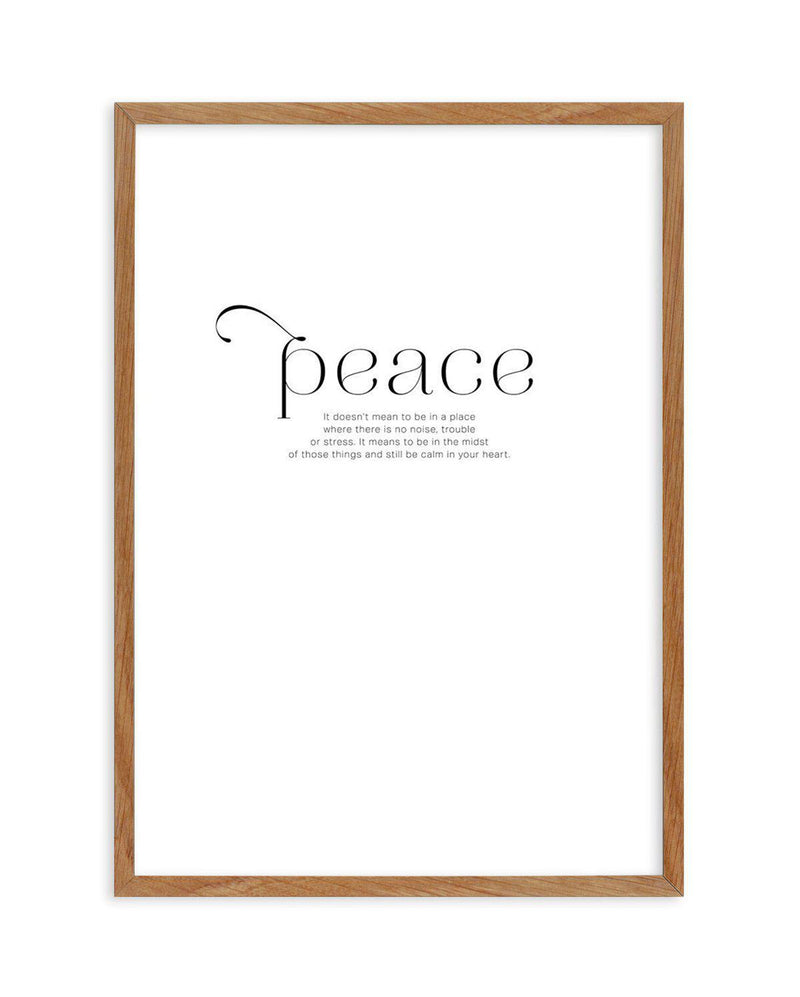 At Peace Art Print-PRINT-Olive et Oriel-Olive et Oriel-50x70 cm | 19.6" x 27.5"-Walnut-With White Border-Buy-Australian-Art-Prints-Online-with-Olive-et-Oriel-Your-Artwork-Specialists-Austrailia-Decorate-With-Coastal-Photo-Wall-Art-Prints-From-Our-Beach-House-Artwork-Collection-Fine-Poster-and-Framed-Artwork
