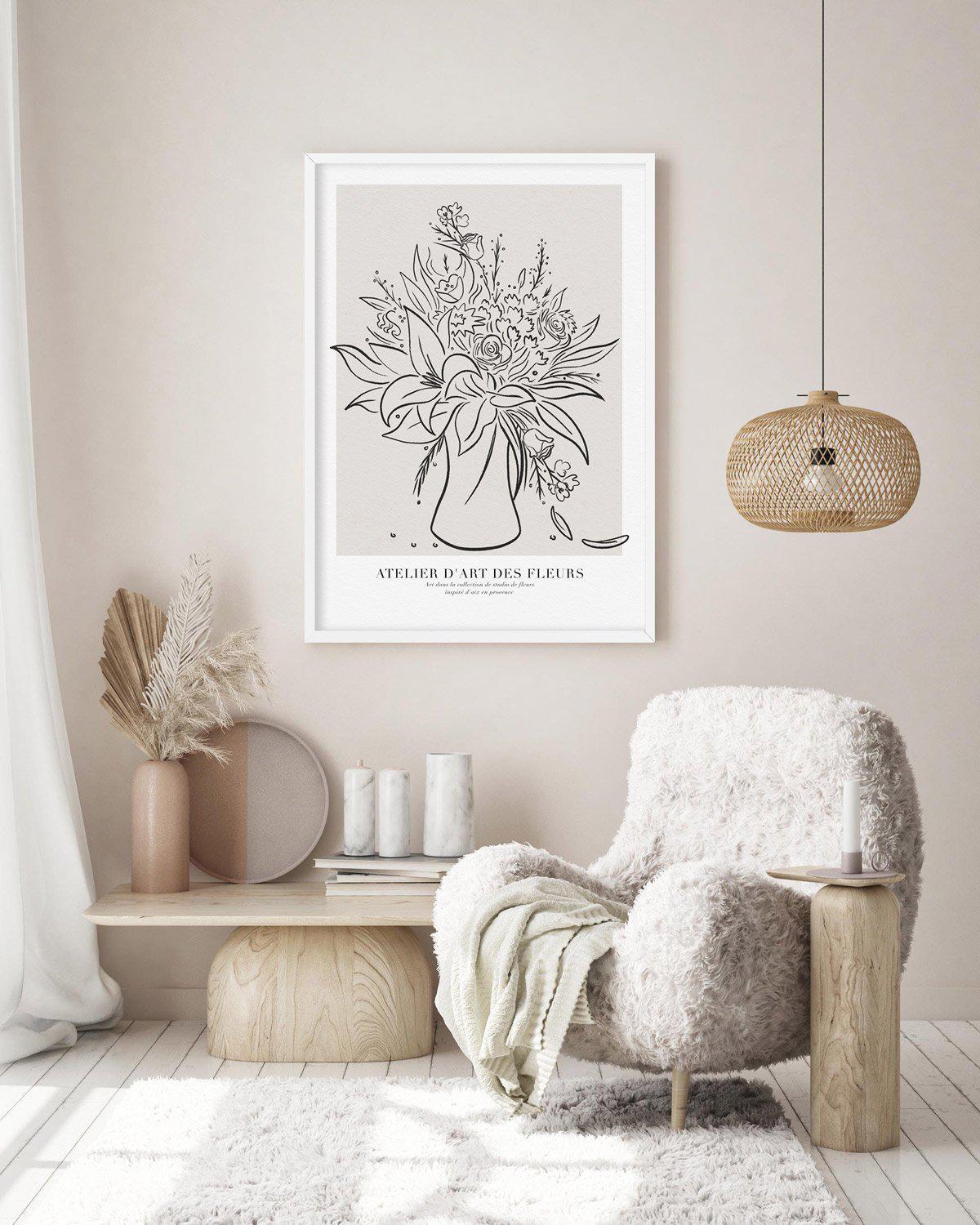 Atelier D'art Des Fleurs Art Print-PRINT-Olive et Oriel-Olive et Oriel-Buy-Australian-Art-Prints-Online-with-Olive-et-Oriel-Your-Artwork-Specialists-Austrailia-Decorate-With-Coastal-Photo-Wall-Art-Prints-From-Our-Beach-House-Artwork-Collection-Fine-Poster-and-Framed-Artwork