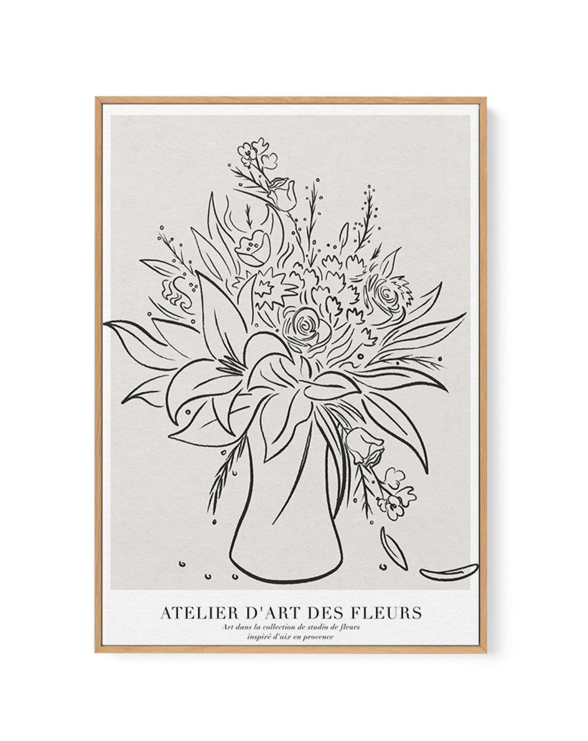 Atelier D'art Des Fleurs | Framed Canvas-CANVAS-You can shop wall art online with Olive et Oriel for everything from abstract art to fun kids wall art. Our beautiful modern art prints and canvas art are available from large canvas prints to wall art paintings and our proudly Australian artwork collection offers only the highest quality framed large wall art and canvas art Australia - You can buy fashion photography prints or Hampton print posters and paintings on canvas from Olive et Oriel and h