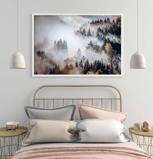 Autumn Forest Mist Art Print-PRINT-Olive et Oriel-Olive et Oriel-Buy-Australian-Art-Prints-Online-with-Olive-et-Oriel-Your-Artwork-Specialists-Austrailia-Decorate-With-Coastal-Photo-Wall-Art-Prints-From-Our-Beach-House-Artwork-Collection-Fine-Poster-and-Framed-Artwork
