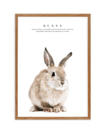 Baby Bunny Art Print-PRINT-Olive et Oriel-Olive et Oriel-50x70 cm | 19.6" x 27.5"-Walnut-With White Border-Buy-Australian-Art-Prints-Online-with-Olive-et-Oriel-Your-Artwork-Specialists-Austrailia-Decorate-With-Coastal-Photo-Wall-Art-Prints-From-Our-Beach-House-Artwork-Collection-Fine-Poster-and-Framed-Artwork