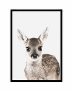 Baby Deer | Colour Art Print-PRINT-Olive et Oriel-Olive et Oriel-A5 | 5.8" x 8.3" | 14.8 x 21cm-Black-With White Border-Buy-Australian-Art-Prints-Online-with-Olive-et-Oriel-Your-Artwork-Specialists-Austrailia-Decorate-With-Coastal-Photo-Wall-Art-Prints-From-Our-Beach-House-Artwork-Collection-Fine-Poster-and-Framed-Artwork