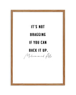 Back It Up | 2 Colour Options Art Print-PRINT-Olive et Oriel-Olive et Oriel-50x70 cm | 19.6" x 27.5"-Walnut-With White Border-Buy-Australian-Art-Prints-Online-with-Olive-et-Oriel-Your-Artwork-Specialists-Austrailia-Decorate-With-Coastal-Photo-Wall-Art-Prints-From-Our-Beach-House-Artwork-Collection-Fine-Poster-and-Framed-Artwork