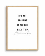 Back It Up | 2 Colour Options Art Print-PRINT-Olive et Oriel-Olive et Oriel-A4 | 8.3" x 11.7" | 21 x 29.7cm-Oak-With White Border-Buy-Australian-Art-Prints-Online-with-Olive-et-Oriel-Your-Artwork-Specialists-Austrailia-Decorate-With-Coastal-Photo-Wall-Art-Prints-From-Our-Beach-House-Artwork-Collection-Fine-Poster-and-Framed-Artwork