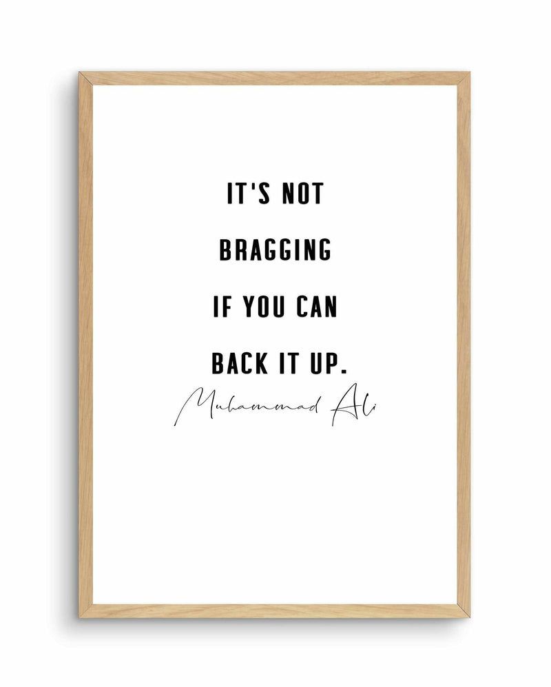 Back It Up | 2 Colour Options Art Print-PRINT-Olive et Oriel-Olive et Oriel-A4 | 8.3" x 11.7" | 21 x 29.7cm-Oak-With White Border-Buy-Australian-Art-Prints-Online-with-Olive-et-Oriel-Your-Artwork-Specialists-Austrailia-Decorate-With-Coastal-Photo-Wall-Art-Prints-From-Our-Beach-House-Artwork-Collection-Fine-Poster-and-Framed-Artwork